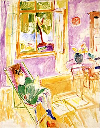 Interior with a Child in a Deckchair (unfinished)