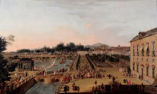 Ferdinand VI and Barbara of Braganza in the Gardens of Aranjuez