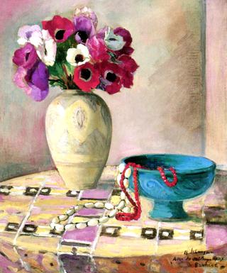 Still Life with Anemones and Necklaces