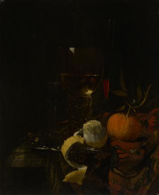 Still Life with Glasses and Fruit