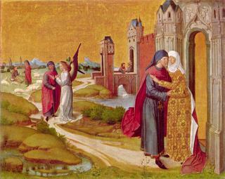 The Meeting at the Golden Gate (from Life of the Virgin for the Ursulakirche, Cologne)