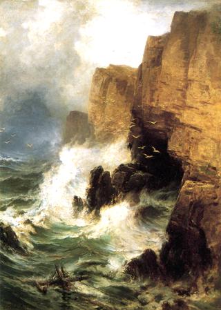 Cliffs in a Storm