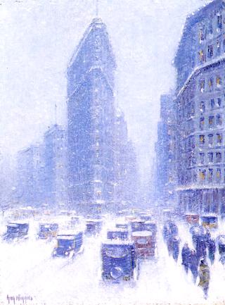 The Flat Iron Building in Winter