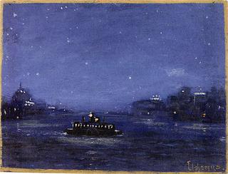 Ferryboat at Night