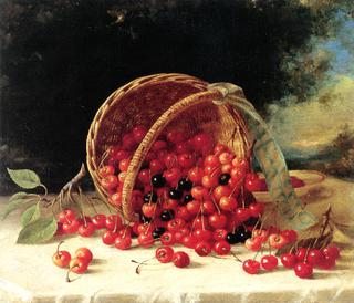 Still Life with Cherries in a Basket