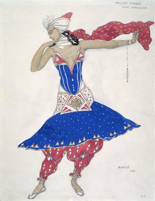 Anna Pavlova in the Ballet "Oriental Fantasy"