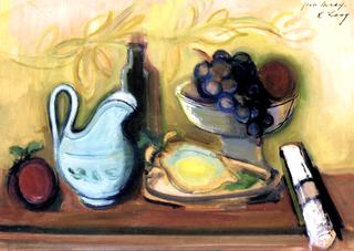 Still LIfe with Blue Pitcher