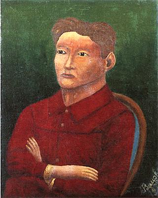 Portrait of a Young Man in a Red Shirt