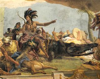 Allegory of the American Continent - Detail