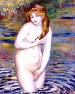 Young Woman Bathing