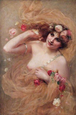 Nude with Roses