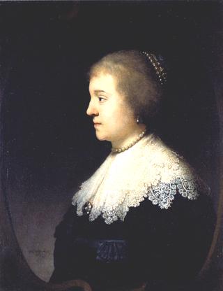 Portrait of Amalia van Solms, Wife of Frederik Hendrik of Orange