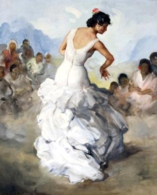 Bailaora de espaldas