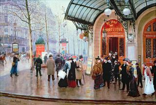 Outside the Vaudeville Theatre, Paris