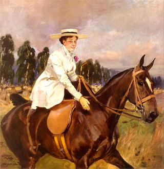 Equestrian Portrait of Maria Zandbangowa