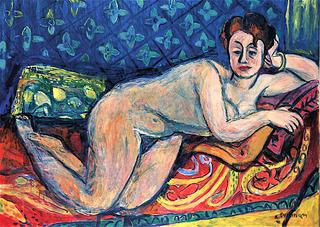 Reclining Nude on a Smyrna Blanket