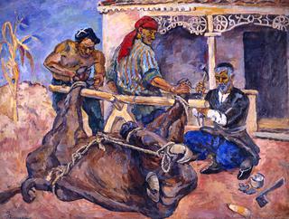 Shoeing the buffalo