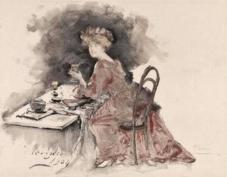 Lady with a Glass