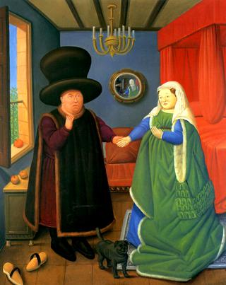 The Arnolfinis after Van Eyck