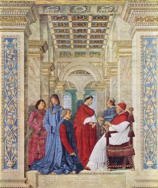 教皇西克斯图斯四世任命巴托洛梅奥·普拉蒂纳为梵蒂冈图书馆馆长