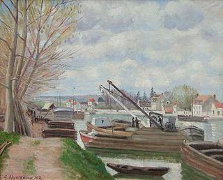 Barges on the Seine