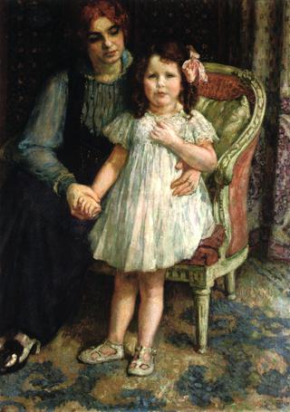 Portrait of Madame Goldner=Max and Her Daughter Juliette