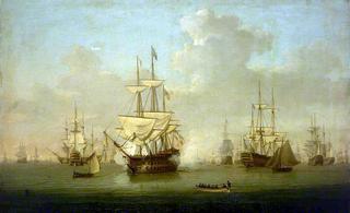 The 'Queen Charlotte' at the Review at Spithead, 1790