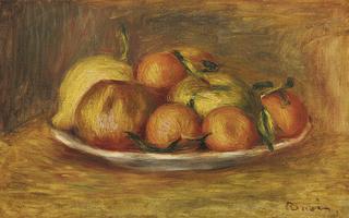 Still Life with Mandarins, Apples and a Lemon