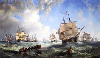 The Channel Fleet in Heavy Weather