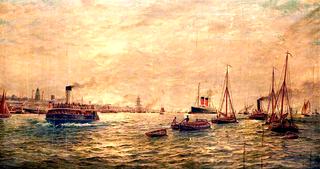 Shipping in the Mersey, 1904