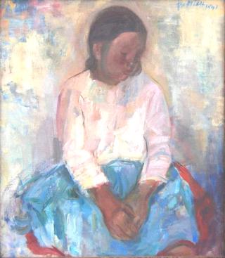 Girl in Rose Blouse - Děvče v růžové jupce