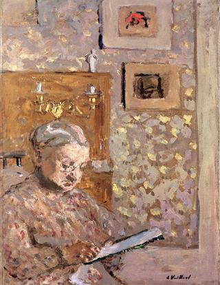 Madame Vuillard with Wallpaper