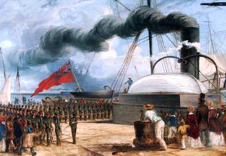 该营于1852年1月2日在多佛登上“马盖拉”号母舰