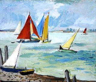 Seascape with Sailing Boats