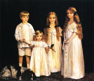 Portrait of Fraunces, Beatrice, James and Synfye, Children of James Christie, Esq.