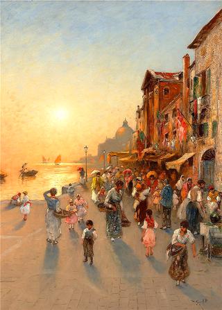 Evening view of Venice