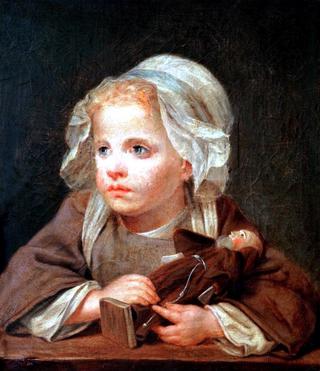 Girl with a capuchin