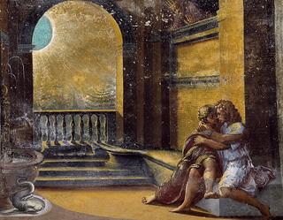 Isaac and Rebecca Spied upon by Abimelech (Loggia on the second floor, Palazzi Pontifici, Vatican)