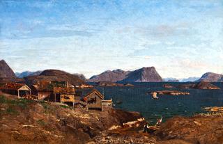 Fishing village in Lofoten