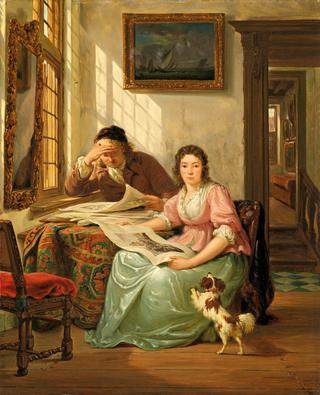 Interior with Art Collector and His Wife