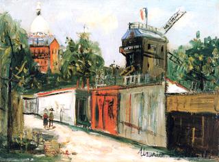 The Moulin de la Galette and Sacre-Coeur