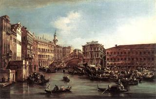 The Rialto Bridge with the Palazzo dei Camerlenghi