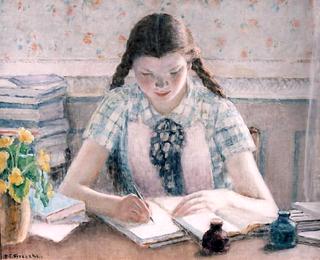 Girl Writing