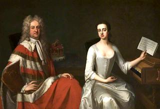 乔治·布思，沃灵顿伯爵二世，和他的女儿玛丽·布思夫人，后来的斯坦福德伯爵夫人
