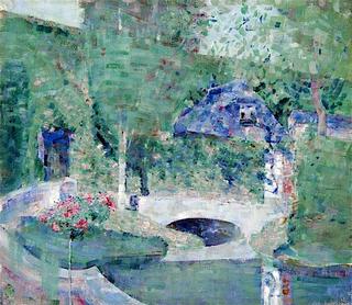 Garden and Bridge, Caudebec