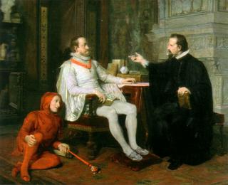 Rudolf II in conversation with Kepler