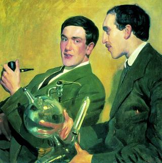 Portrait of Professors P.L. Kapitsa and N.N. Semenov