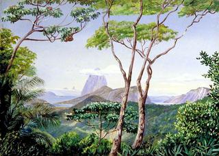 View of the Sugarloaf Mountain from the Aqueduct Road, Rio Janeiro