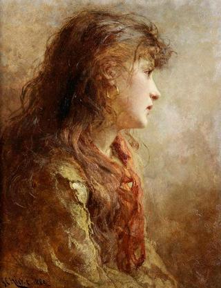 Gypsy Girl with Auburn Hair