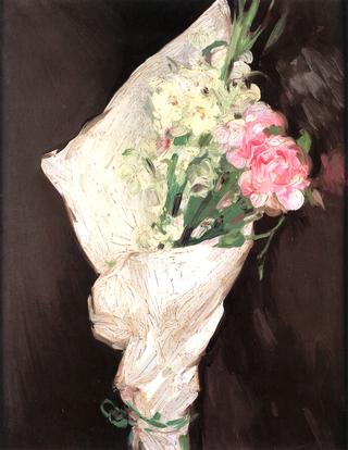 Pink Carnations and Narcissi